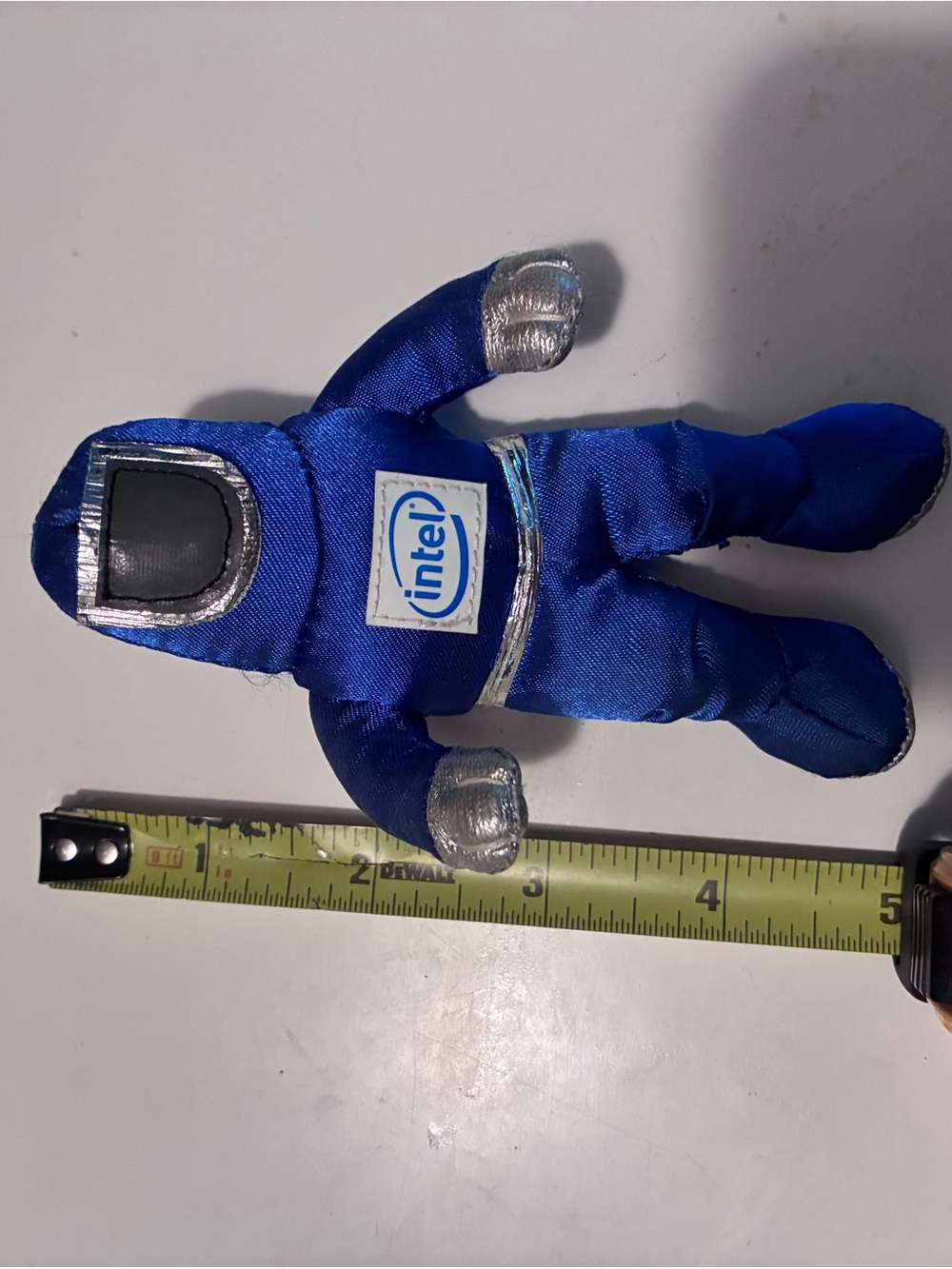 Intel Blue Plush Astronaut Promo Doll with Silver Accents